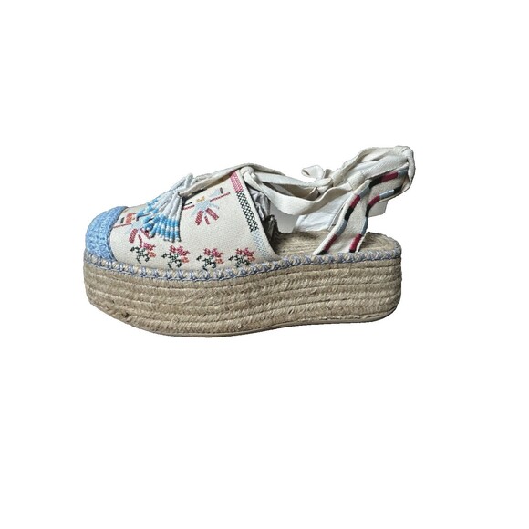 NWT Farm Rio Size 11 Paradise Bead Embellish Espadrille Platform $260 NEW - Picture 12 of 14